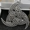 New Magicun Viking~Viking Pendant Triple Horn of Odin Smybol  Ancient silver vintage style pagan jewelry 1pc