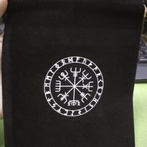 Viking Runes symbols bag Black Board Game Divination Astrology Altar Pops witchcraft supplies for altar Velvet Tarot Storage Bag Tarot &Divination