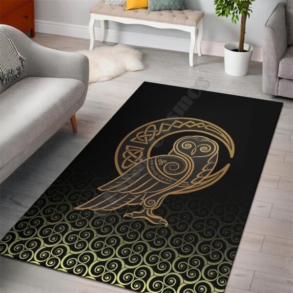 Viking Style Area Rug Dragon Celtic 3D All Over Printed Rugs Mat Rugs Anti-slip Large Rug Carpet Home Decoration
