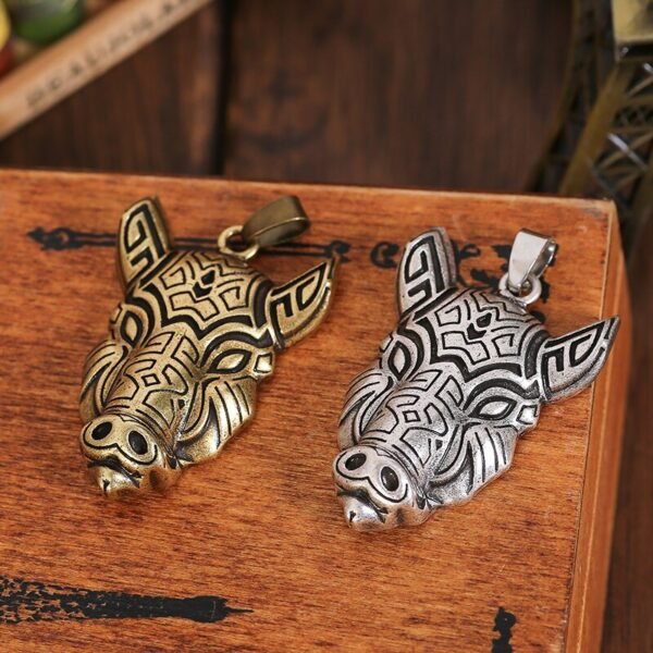 New Magicun Viking~Viking jewelry pig Pendnat Necklace talisman pagan 1PC