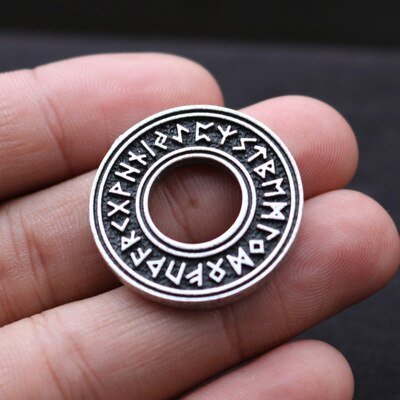 Viking Magic~Vikings Celt Dragon Amulet Viking Icelandic Vegvisir Helmet Horror In Runic Circle Runes Pendant Necklace Talisman Double Side