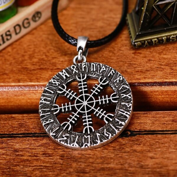 New Magicun Viking~Vintage Aegishjalmur Rune Pendant Necklace Men Women Viking Necklace