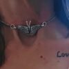 Vintage Butterfly Choker Necklace Insect Animal Clavicle Chain