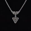 Vintage Celtics Knot Trinity Pendant Necklace Pagan Jewelry