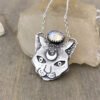 Vintage Flying Owl Pendant Necklace Woman Men Mental Charm Chain Necklace