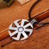 New Magicun Viking~Vintage Kolovrat Pendant Slavic Kolovrat Amulet Necklace Pendant Viking