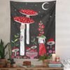 Vintage Mushroom Tapestry Wall Hanging Psychedelic Moon Tapestry Flower Girls Tapestry Colorful Vertical Tapestry for Room