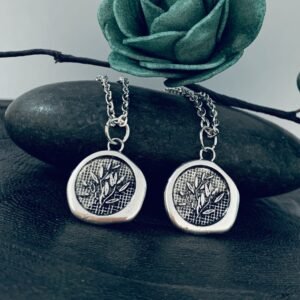 Vintage Necklace Pendant Flower Tree Pattern Gothic Necklace Gift