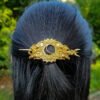 Vintage Renaissance Crescent Moon Could Hair Barrette Witchy Moon Hair Stick Wiccan Hairpin Pagan Gothic Hair Wiccan Jewelry