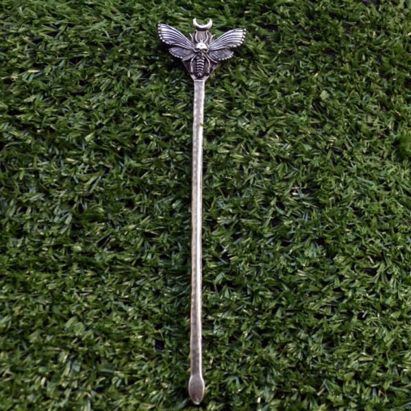 Vintage Silver Animal Hair Sticks Snake Crescent Moon Skull Dead Head Butterfly Hairpin Witch Jewelry Party Hair Accessories