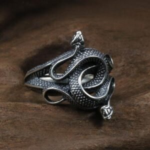 Vintage-Silver-Snake-Ring-Adjustable-Animal-Rings-Born-Killers-Punk-Jewelry-For-Women-Men Vintage Silver Snake Ring Adjustable Animal Rings Born Killers Punk Jewelry For Women Men