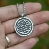 The Last Airbender  Elemental Lotus Water Tribe Amulet Necklace