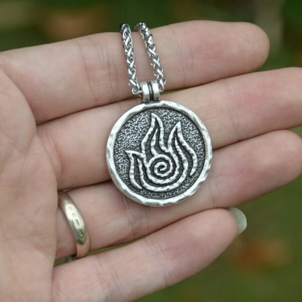 The Last Airbender  Elemental Lotus Water Tribe Amulet Necklace