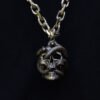 Vintage Skull Snake Pendant Necklace Medusa Snake Skull Wiccan Necklace Gothic Pagan Jewelry