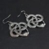 Vintage Snake Dangle Earrings Serpent Earring Witch Pagan Jewelry
