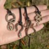 Vintage Snake Serpent Pendant Necklace Gothic Pagan Party Jewelry