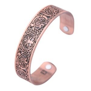 Vintage Tree of Life Magnetic Metal Bracelet Cuff Bangle for Men Women Classic Fashion Casual Party Accessories|Bangles|