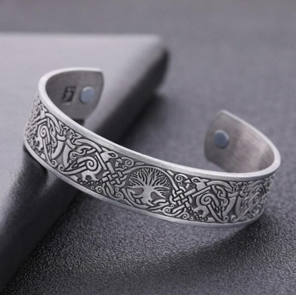 Vintage Tree of Life Magnetic Metal Bracelet Cuff Bangle for Men Women Classic Fashion Casual Party Accessories|Bangles|