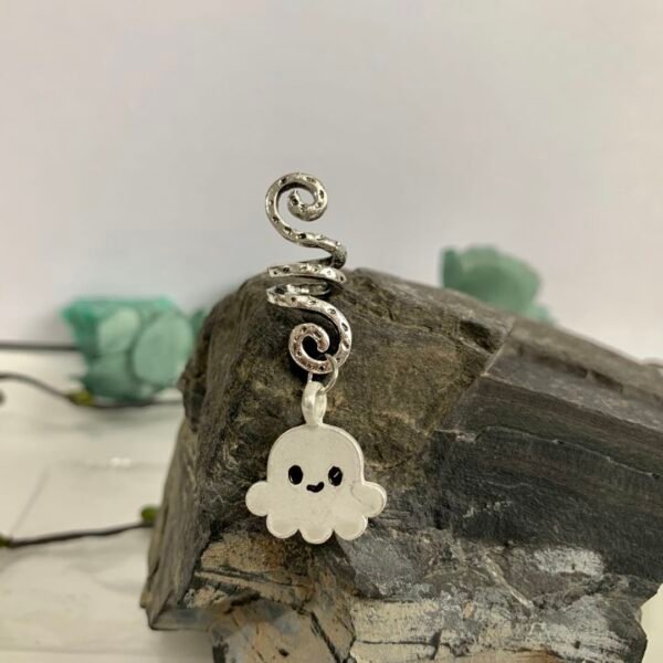 Vintage Viking Spiral Hair Braid Moon Pentagram Sun Angel Wing Skull Emblem Hair Bead Jewelry