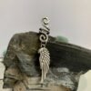 Vintage Viking Spiral Hair Braid Moon Pentagram Sun Angel Wing Skull Emblem Hair Bead Jewelry