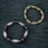Viking Magic~Vintage Volcano Lava Stone Beads 10pcs Runes Beads Men Bracelet Viking Rune Bracelet Fashion Charm Bracelet Jewelry Friendship G