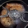 Vintage Wiccan Moon Pentagram Magic Necklaces Witch Jewelry