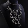 Vintage antler branch necklace Witch branch chest chain woodland antler necklace pagan Gothic gift
