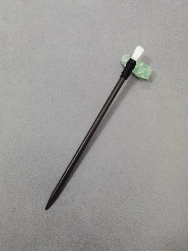 Vintage wood hairpin crystal hair stick Wicca accessories hair accessories  witches wand witch staff altar decoration gift