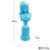 Virgin Mary Figures Creative Flocking Home Decoration Resin Crafts Church Utensils Christmas Gift Catholic Christian Decor