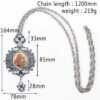 Virgin Mary Necklace Jesus Christian Crystal Catholic Christ Church Utensils Pries Orthodox Religious Crafts
