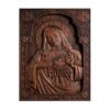 Virgin Mary Sacred Heart Wood Sculpture, Perfect Heart, Catholic Saint Image, Religious Church, Christian Gift, Home Decoration