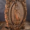 Virgin Mary of Guadalupe statue, wood carving, catholic saint image, Christian prayer, home church decoration gift
