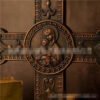 Virgin With Child Beech Wooden Cross Wall Hangers Decoration Catholic Jesus Christ Christmas Church Souvenirs