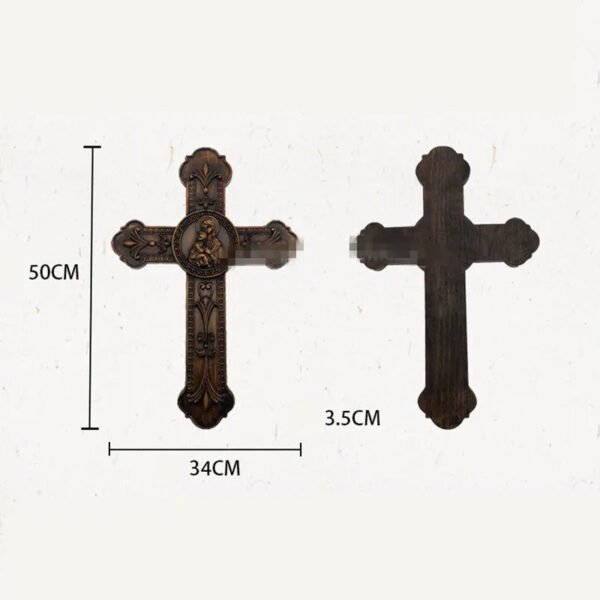 Virgin With Child Beech Wooden Cross Wall Hangers Decoration Catholic Jesus Christ Christmas Church Souvenirs