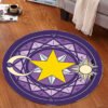 Pentagram Fluffy Rugs Anti-Skid Shaggy Area Home Bedroom Carpet Floor Mat