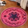 Pentagram Fluffy Rugs Anti-Skid Shaggy Area Home Bedroom Carpet Floor Mat