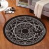 Pentagram Fluffy Rugs Anti-Skid Shaggy Area Home Bedroom Carpet Floor Mat