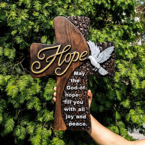 Wall Wooden Cross Faith Baptismal Cross Giving Priest Christian Cross Inspirational Minimalism Giving Hope Catholic Church Decor