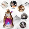 Waterfall Incense Burner Backflow Ceramic Incense Holder With LED