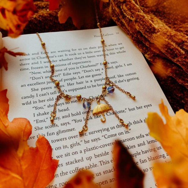 Weather Necklace, Original Gift, Rain lover,Cloud Necklace, Rainy Cloud,