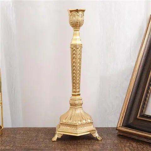 Wedding Candle Hoder Metal Retro Long Candelabra Dinner Tatble Short Candlestick Party Decoration Home