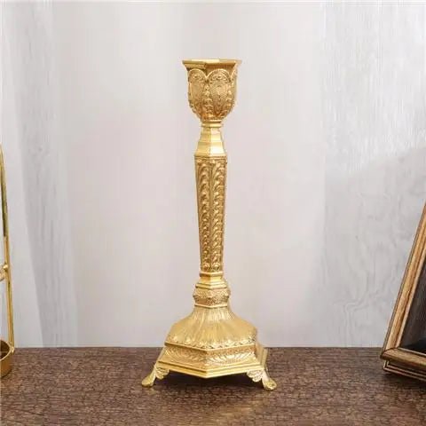 Wedding Candle Hoder Metal Retro Long Candelabra Dinner Tatble Short Candlestick Party Decoration Home