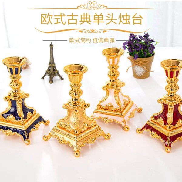 Wedding Candle Holder Home Decoration European Nordic Candlestick Metal Dinner Decor Candelabra