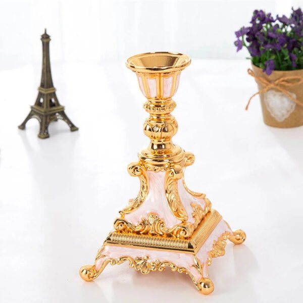 Wedding Candle Holder Home Decoration European Nordic Candlestick Metal Dinner Decor Candelabra