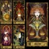 Western Witch Tarot Card Pattern Blanket Tapestry Wall Hanging  Witchcraft Psychedelic Decor Moon Sun Flower Mandela Divination  Wall Decor