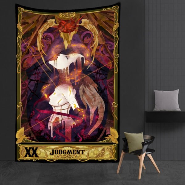 Western Witch Tarot Card Pattern Blanket Tapestry Wall Hanging  Witchcraft Psychedelic Decor Moon Sun Flower Mandela Divination  Wall Decor