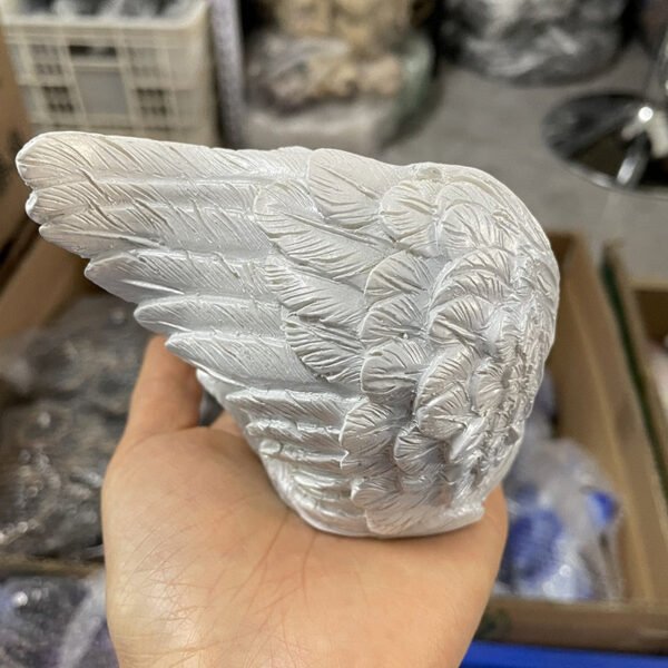White Angel Wing Feather Wing Resin Crystal Ball Base Crafts Ornaments Home Decor Suitable 4-6cm Crystal Balls