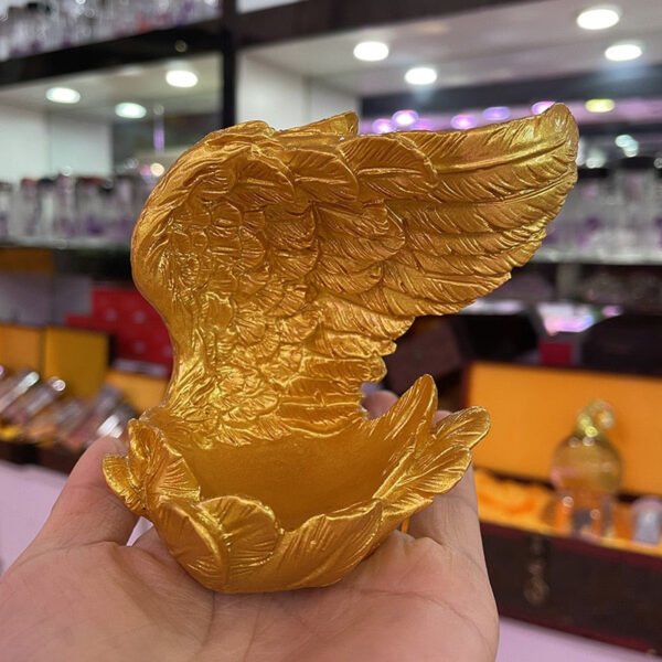 White Angel Wing Feather Wing Resin Crystal Ball Base Crafts Ornaments Home Decor Suitable 4-6cm Crystal Balls