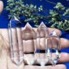 Magicun Crystal~White crystal double tip column decoration supplies ornaments