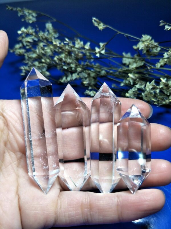 Magicun Crystal~White crystal double tip column decoration supplies ornaments